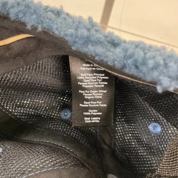 Rag & Bone Blue Sherpa Addison Baseball Cap - Picture 4 of 5